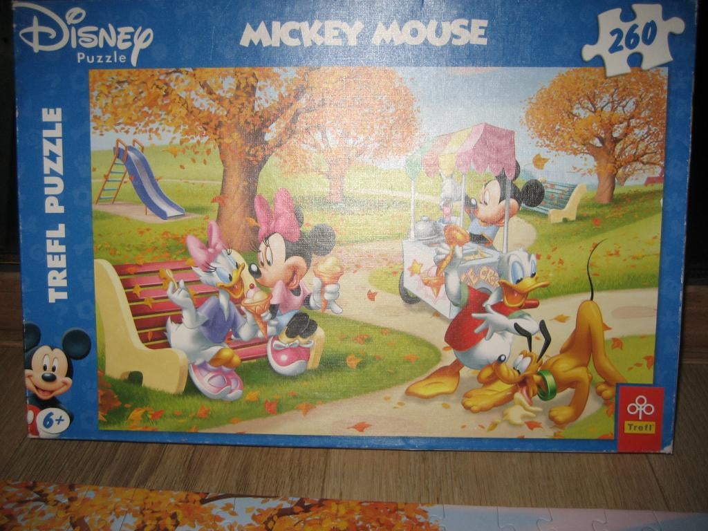 Puzzel Disney, Mickey Mouse en andere , 260 stukken, Kinderen en Baby's, Speelgoed | Kinderpuzzels, Ophalen of Verzenden, Meer dan 50 stukjes