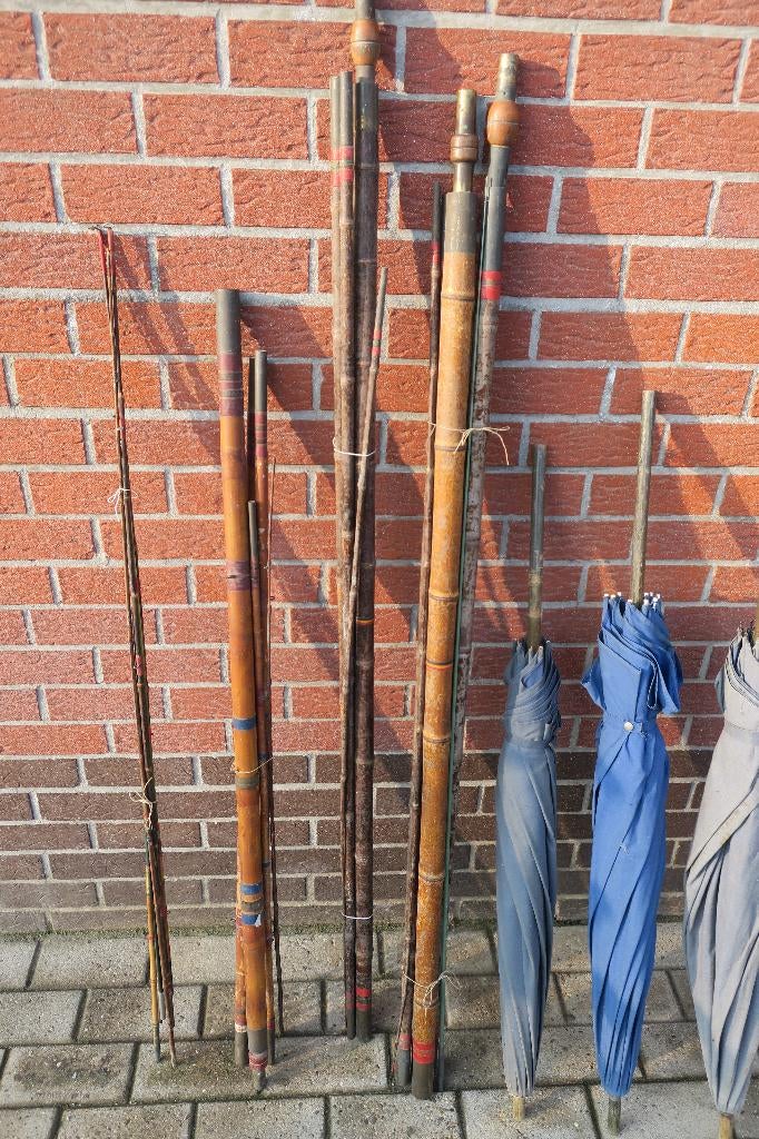 Visstokken voor verzamelaar + vis Paraplu's, Ophalen of Verzenden, Gebruikt