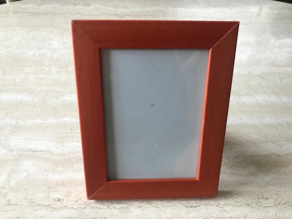 Houten oranje fotokader - 13cmx18cm (nr2327), Enlèvement ou Envoi, Comme neuf