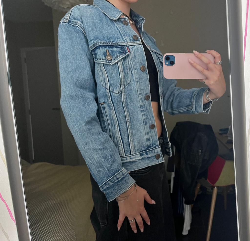 Jeansjasje Levi’s XS, Blauw, Ophalen of Verzenden, Zo goed als nieuw, Maat 34 (XS) of kleiner