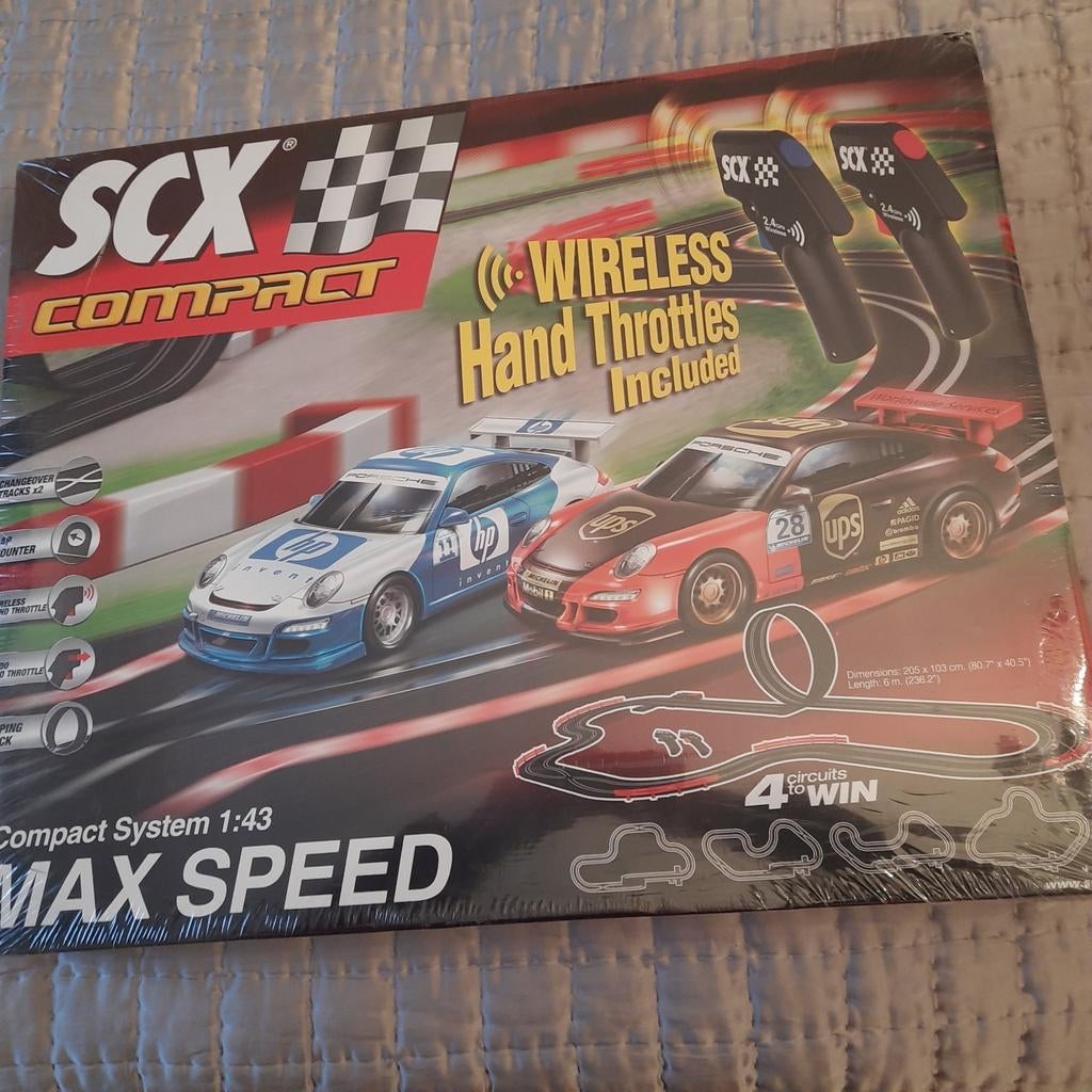 SCX RACETRACK SET  throttles sans fil *NEUF*MIB*2 x PORSCHE, Neuf, Autres marques, Électrique, Enlèvement