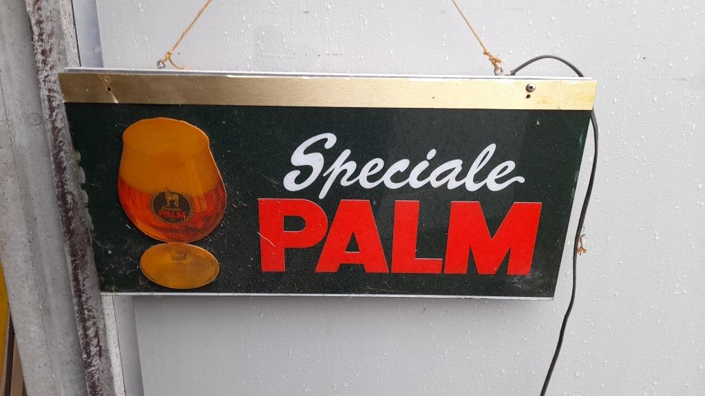 Lichtreclame, Verzamelen, Ophalen, Gebruikt, Reclamebord, Plaat of Schild, Palm
