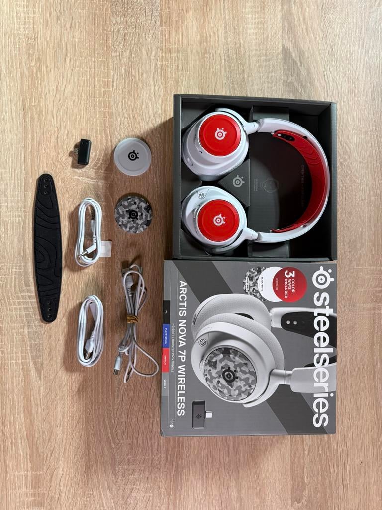 SteelSeries Arctis Nova 7P Wireless Gaming Headset, Casque gamer, Comme neuf, Enlèvement, Over-ear