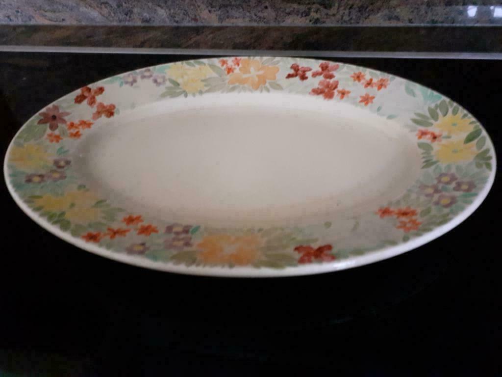 PLAT EN POTERIE OVALE, Maison & Meubles, Cuisine | Vaisselle, Poterie rustique, Poterie, Comme neuf, Enlèvement