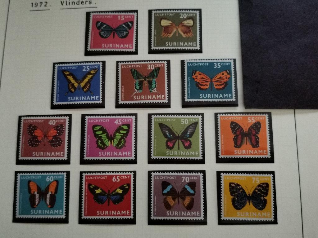 Suriname 1972 - insecten - vlinders **, Ophalen of Verzenden, Postfris