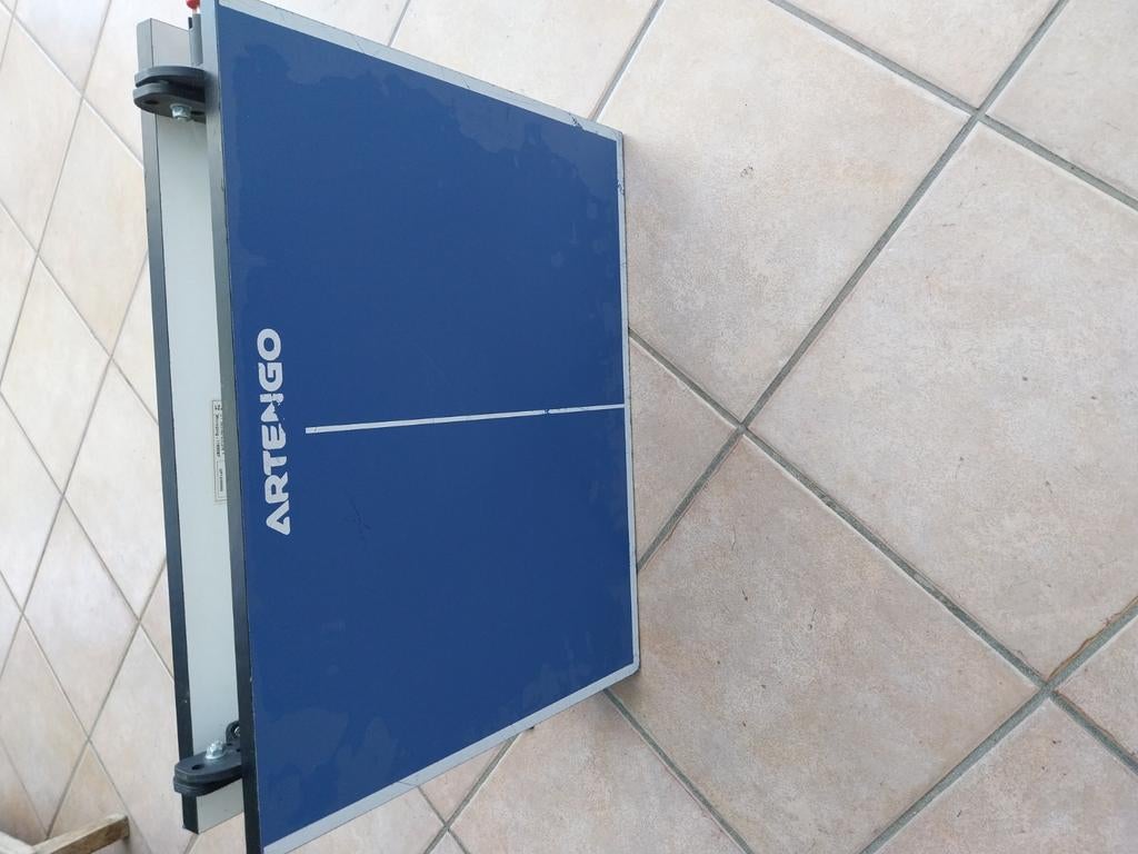 Mini table de ping pong 82/52 cm. Filet à remplacer Artengo, Enlèvement ou Envoi, Utilisé