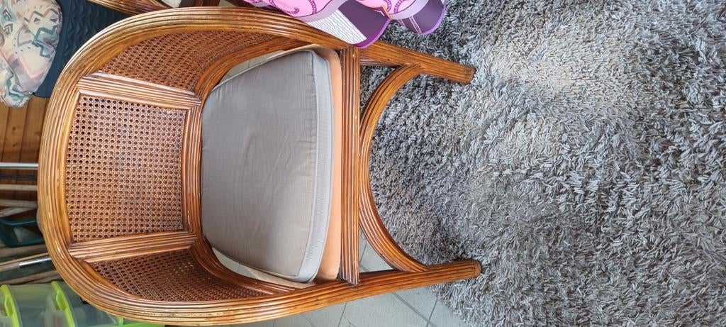 Chaises en rotin, Maison & Meubles, Chaises, Enlèvement, Comme neuf