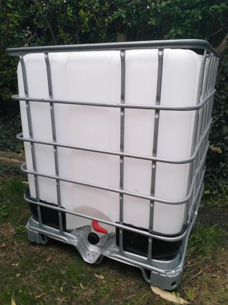 Watervat 1000 liter op galvapallet, Tuin en Terras, Regentonnen, Ophalen