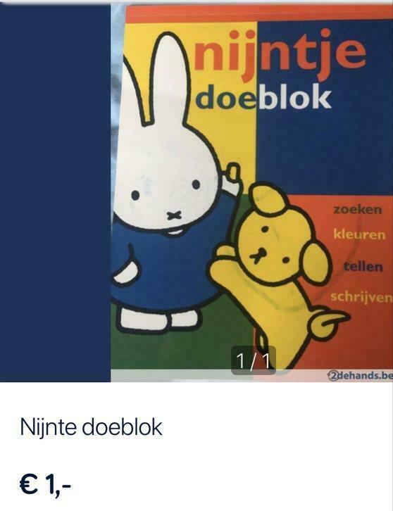 Nijntje doeblok, Enlèvement ou Envoi, Neuf