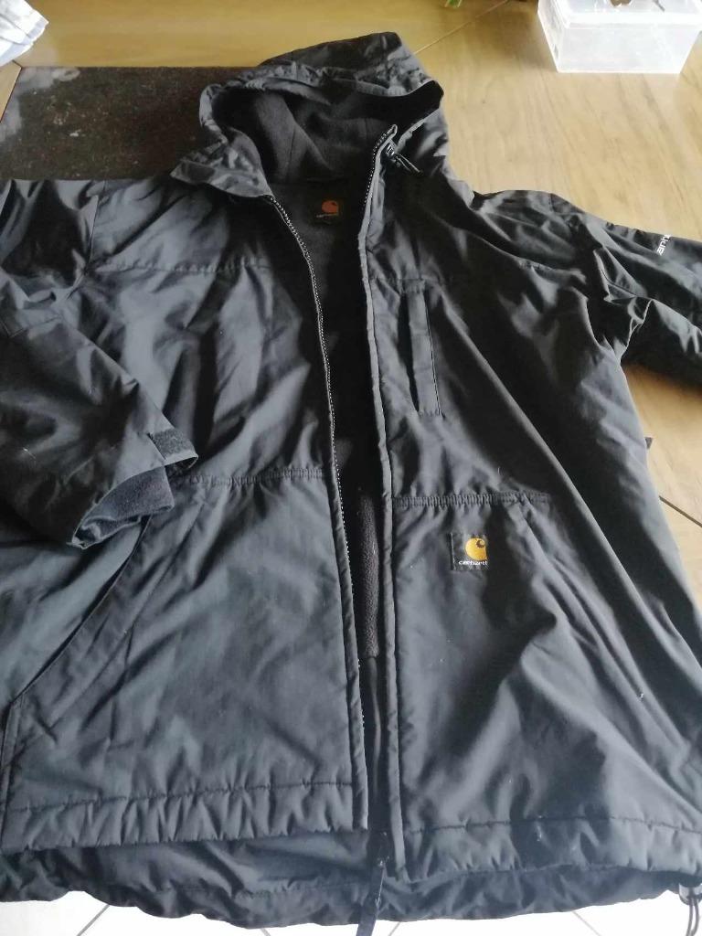 Jas zwart merk carhartt (crest jacket) – maat m – als nieuw, Enlèvement ou Envoi, Carhartt, Comme neuf, Taille 48/50 (M)