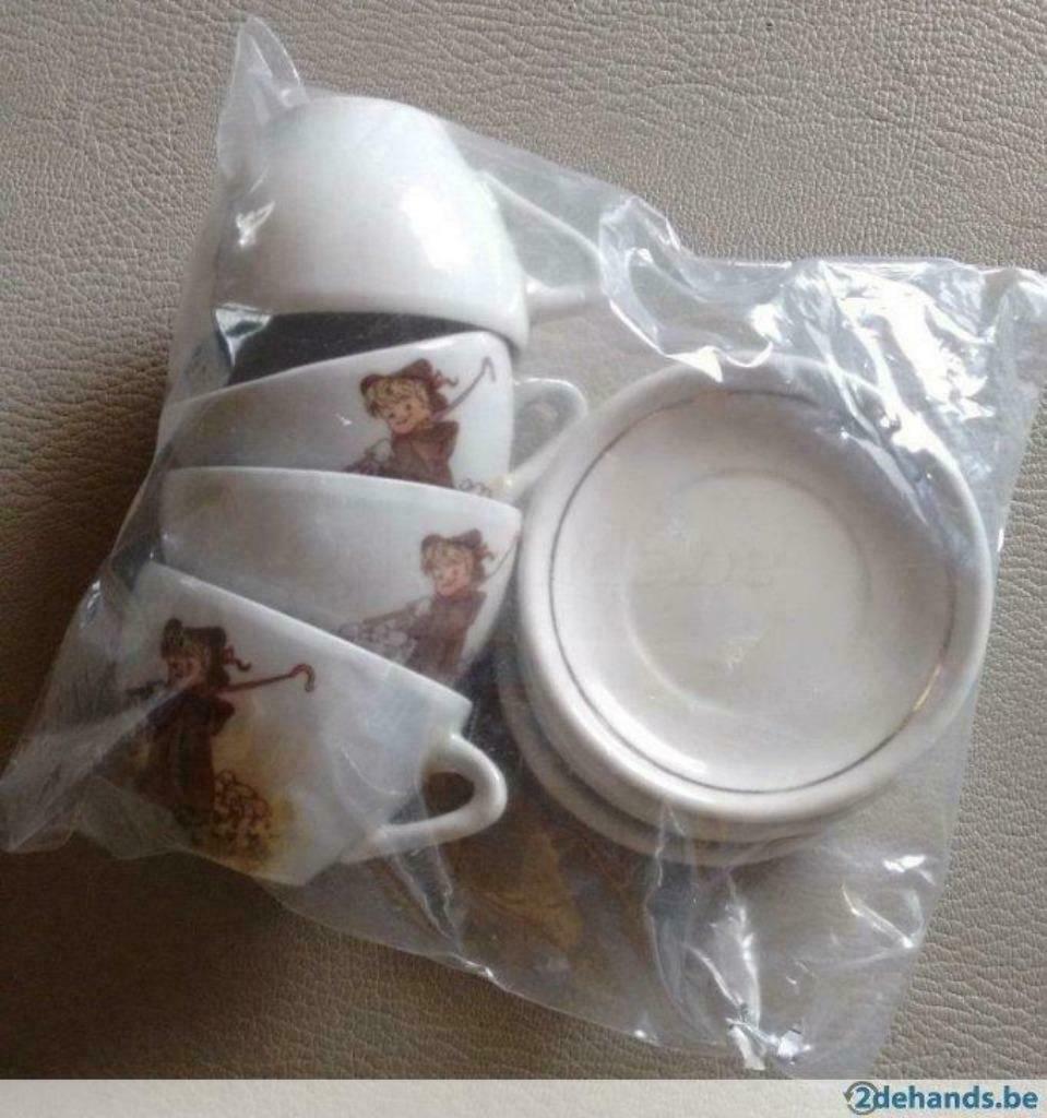 poppenservies, Ophalen, Gebruikt