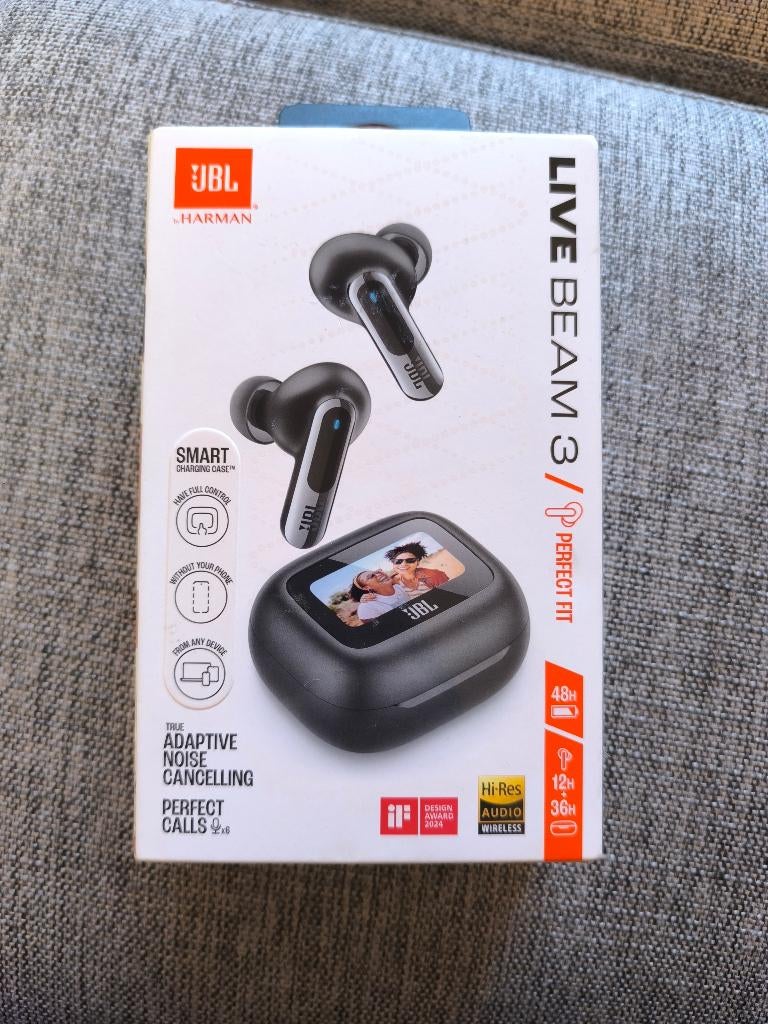 Écouteurs sans fil JBL Live Beam 3 (réduction du bruit), Neuf, Bluetooth, JBL, Intra-auriculaires (Earbuds)