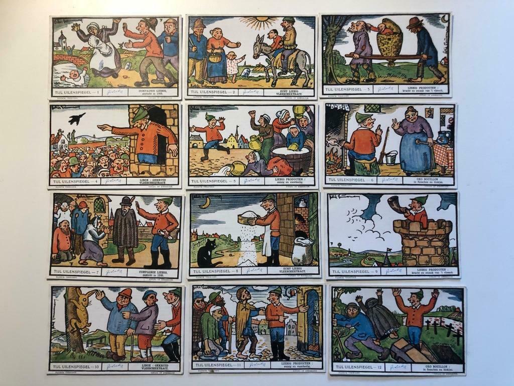 Liebig prenten - Tijl Uilenspiegel, Verzamelen, Verzenden, Gebruikt