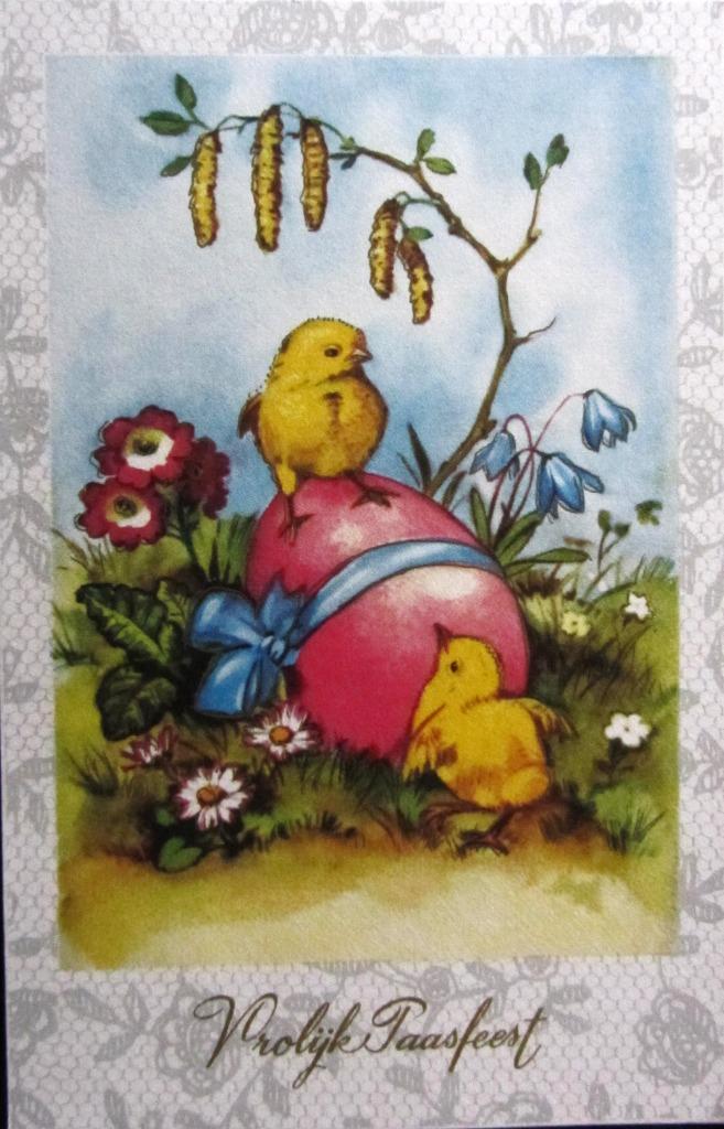FANTASIEKAART- PASEN, Verzamelen, Ophalen of Verzenden, Ongelopen, Feest(dag)