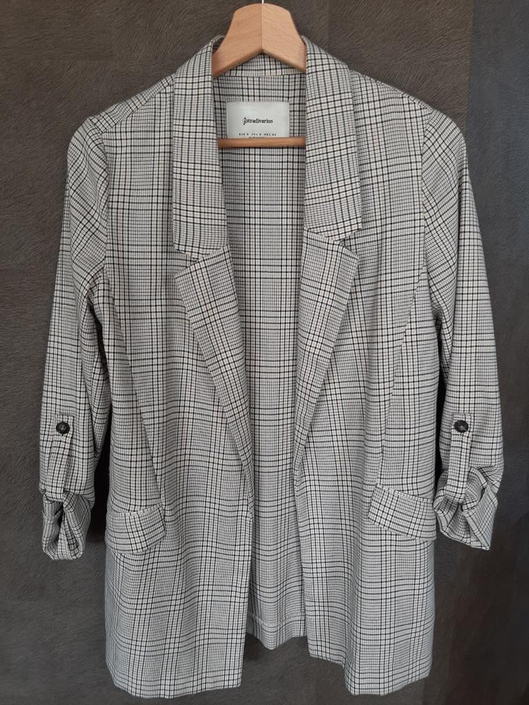 Veste à carreaux taille S Stradivarius, Enlèvement ou Envoi, Comme neuf, Manteau, Taille 36 (S)