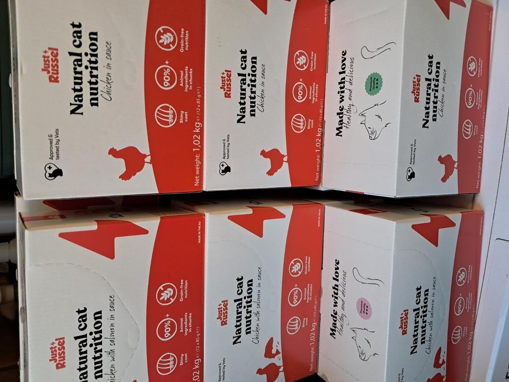 Natte dierenvoeding Just Russel - ongeopend, Ophalen