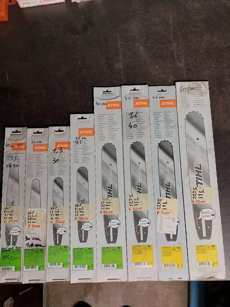 Stihl kettingen en zaagbladen, Enlèvement, Neuf