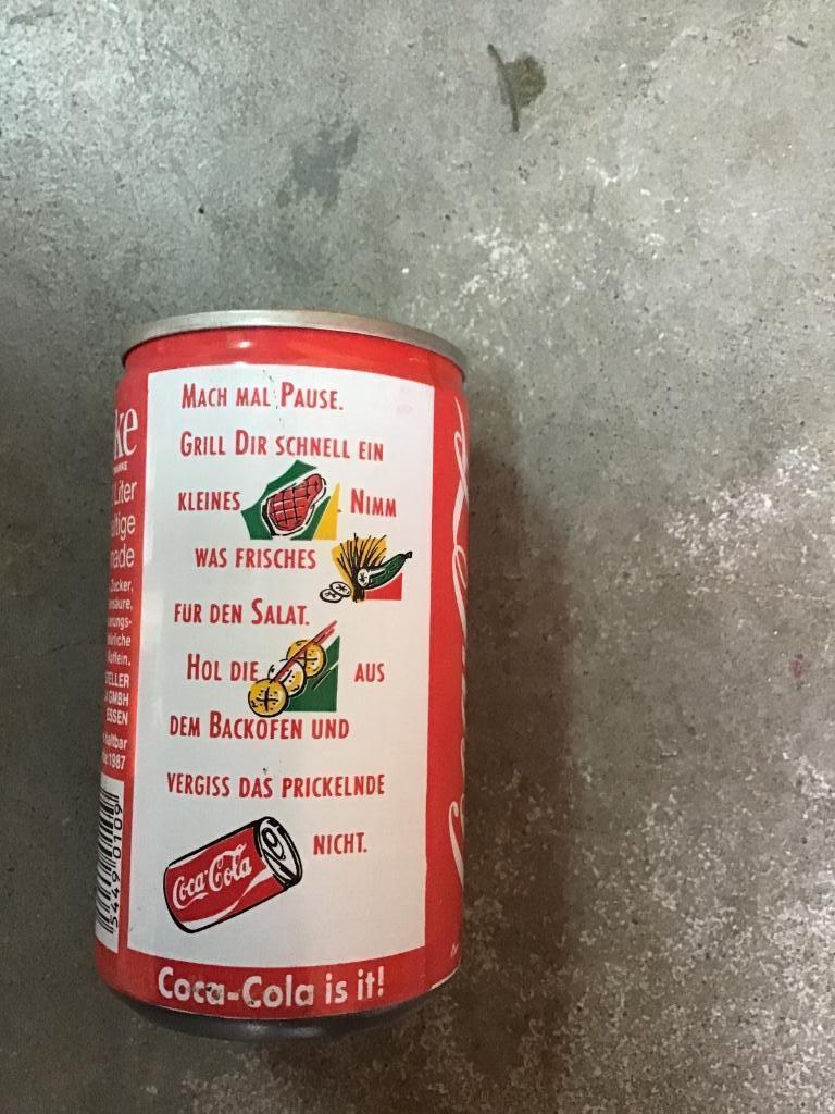 Coca-Cola blikje Duitsland jaren 80, Envoi, Utilisé, Emballage
