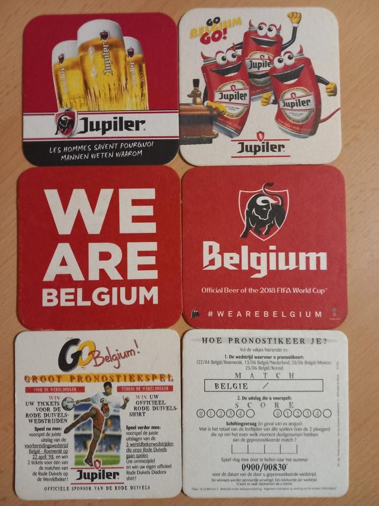Bierviltjes Jupiler (11), Ophalen of Verzenden, Zo goed als nieuw, Jupiler