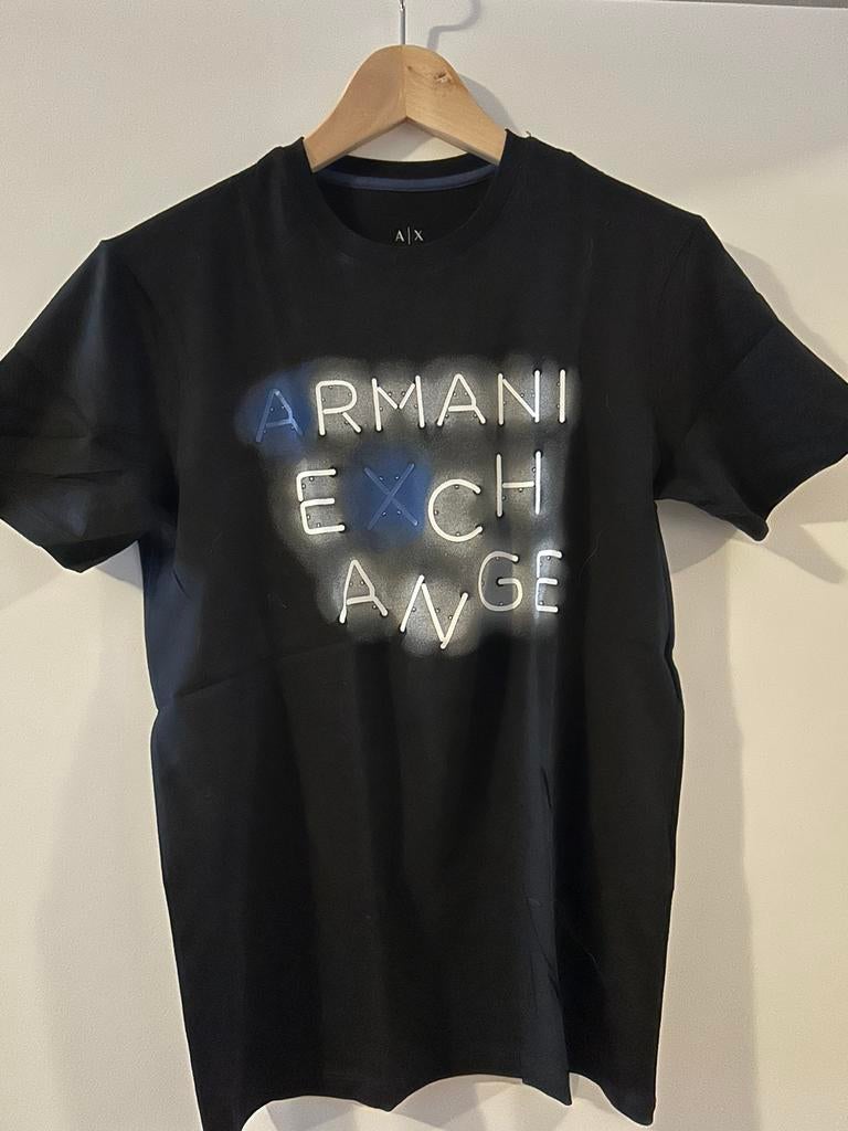 Armani t-shirt, Kleding | Heren, T-shirts, Ophalen, Zo goed als nieuw, Zwart