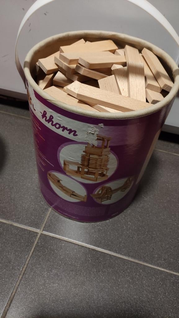 Grote ton houten bouwblokken Eichhorn, Kinderen en Baby's, Ophalen of Verzenden, Gebruikt, Overige merken