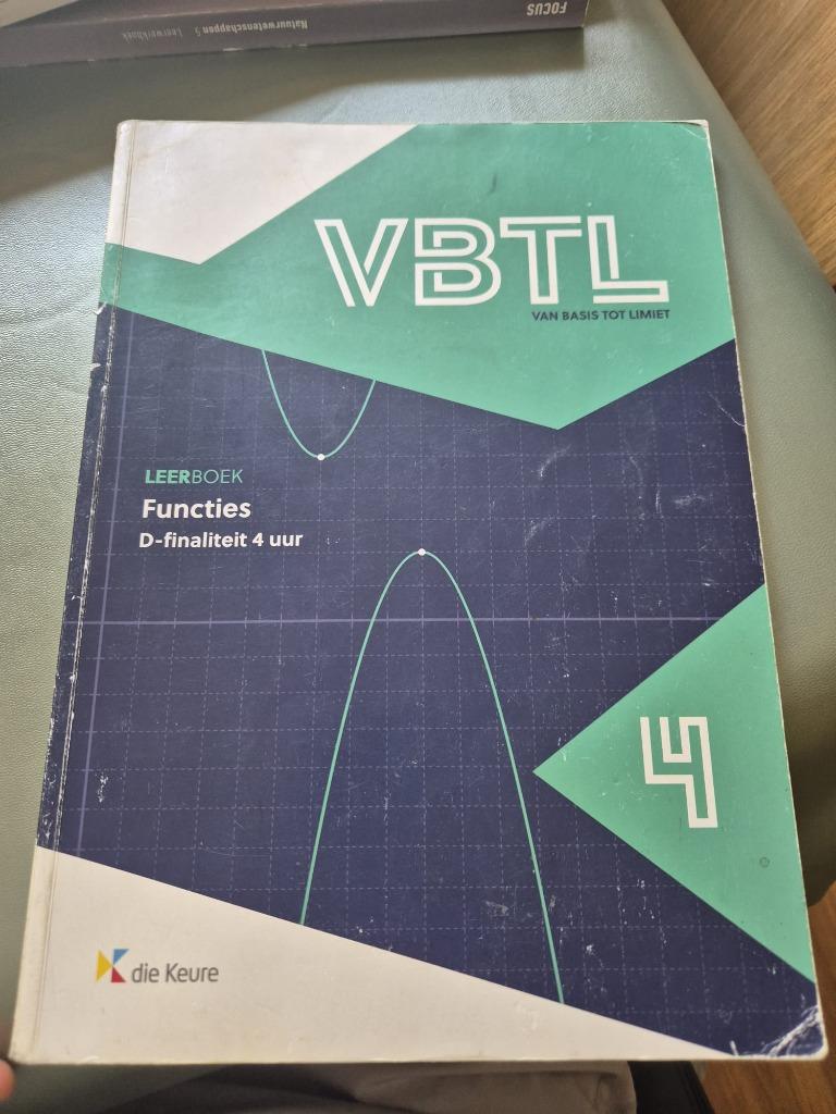 VBTL 4 – Leerboek Functies D-4 uur (2021, tweedehands), Boeken, Schoolboeken, Gelezen, Wiskunde A, ASO, Ophalen of Verzenden