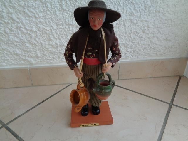 Santon de Provence. Marque: "GASQUET". Vintage, Verzenden, Gebruikt, Overige typen