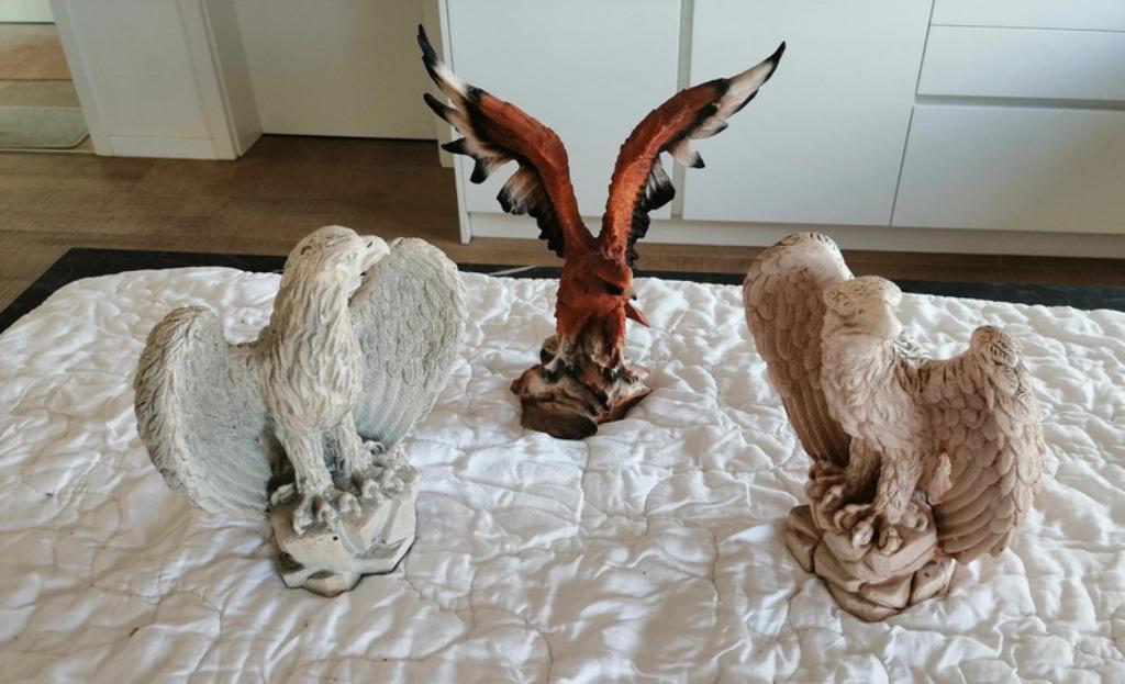 Arend 3 stuks, Collections, Statues & Figurines, Utilisé, Animal, Enlèvement ou Envoi
