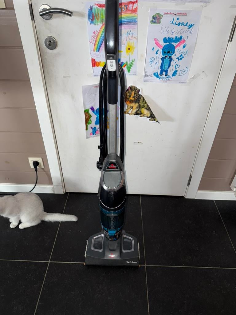 Bissel stofzuiger en steammop in 1 goede werkende staat!, Enlèvement, Utilisé, Réservoir, 2000 watts ou plus
