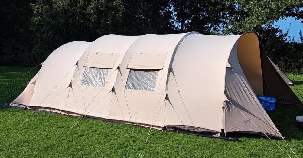 Bardani 6-persoons tunneltent + allerlei kampeeraccessoires, Caravans en Kamperen, Tenten, Ophalen of Verzenden, Gebruikt, Tot en met 6