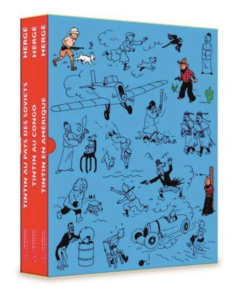 Tintin Édition Petit Vingtième colorisée :Coffret 3 volumes, Boeken, Ophalen, Nieuw
