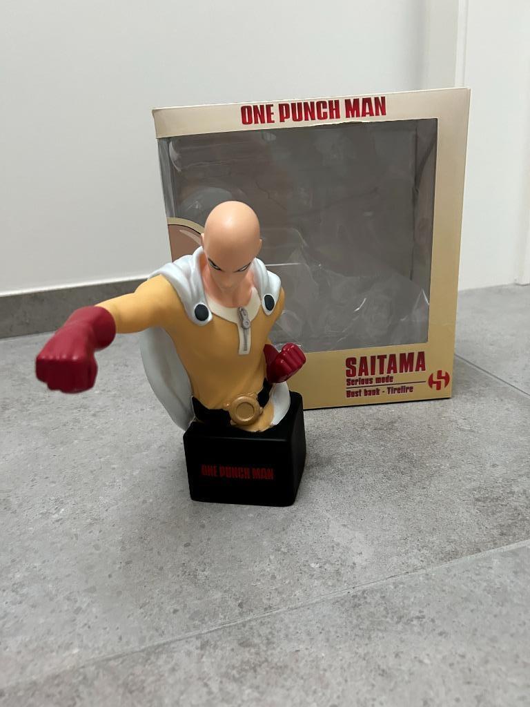 One Punch Man - Saitama - Bust money bank - 20cm, Ophalen of Verzenden, Nieuw