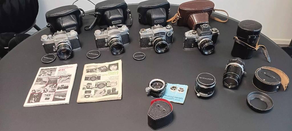 Miranda lot 4 camera's, Ophalen of Verzenden, Gebruikt, Spiegelreflex, Overige Merken