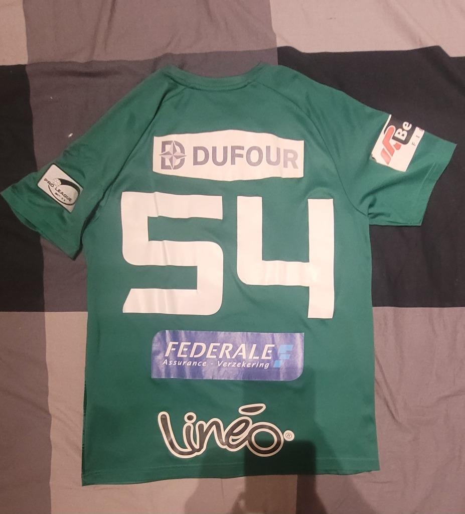 Maillot porté (matchworn ) Logan Bailly jupiler proleague, Taille M, Enlèvement ou Envoi, Utilisé, Maillot