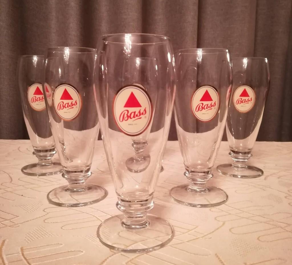 6 glazen Bass Pale Ale, Ophalen of Verzenden, Nieuw, Glas of Glazen, Overige merken