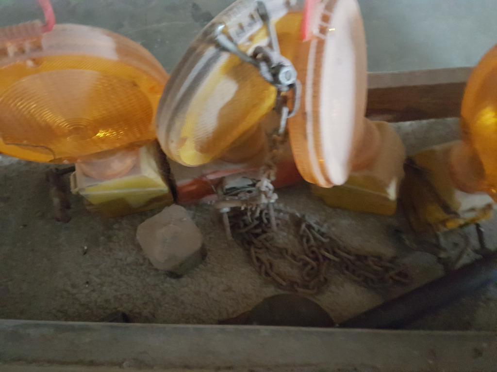 lampe de chantier avec batterie pile, Bricolage & Construction, Éclairage de chantier, Enlèvement, Utilisé, Lampe