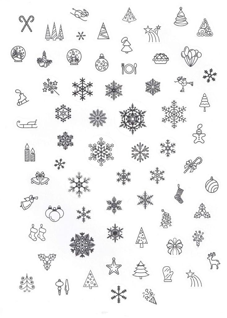 Stickers : Kerst Kerstmis - winter - Nieuwjaar - NIEUW, Ophalen of Verzenden, Nieuw