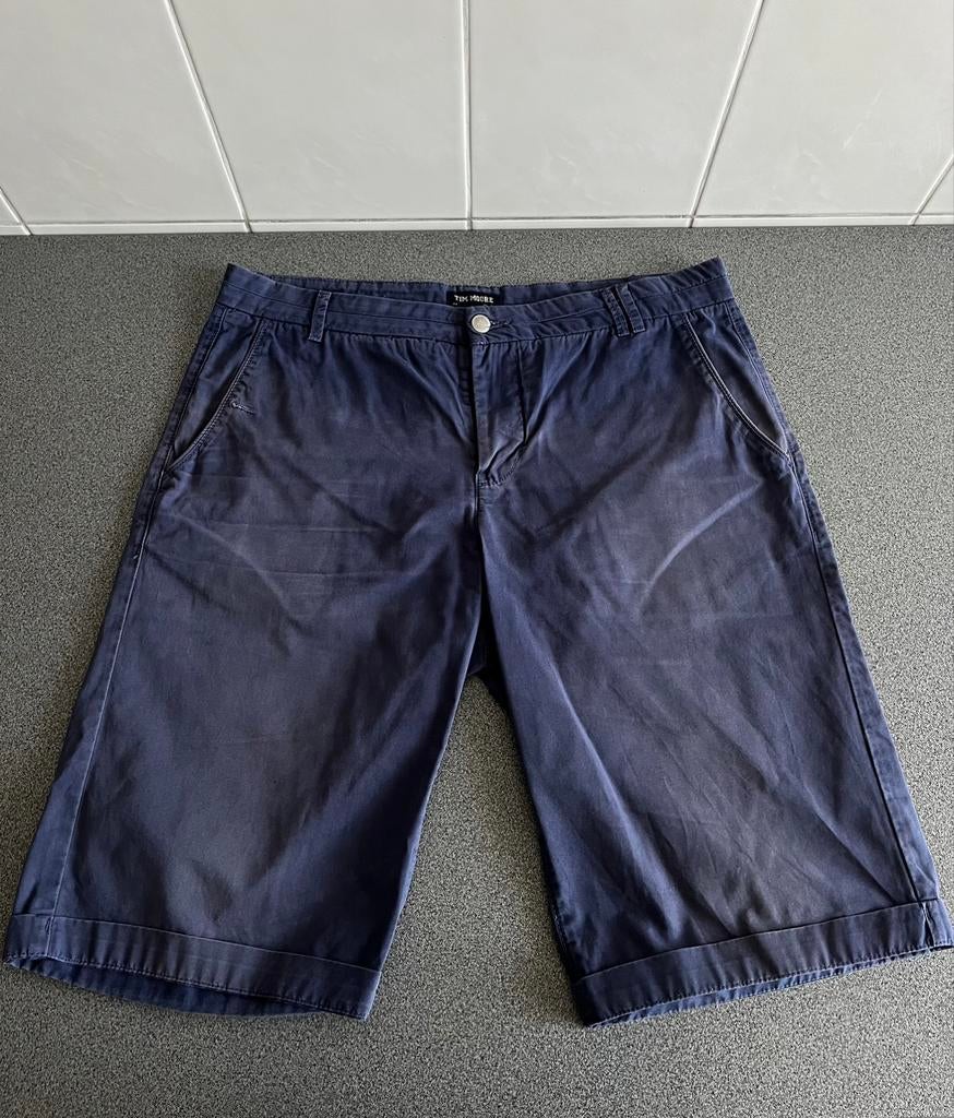 Blauwe short comfort fit Tim Moore by JBC - maat 34, Kleding | Heren, Broeken en Pantalons, Ophalen of Verzenden