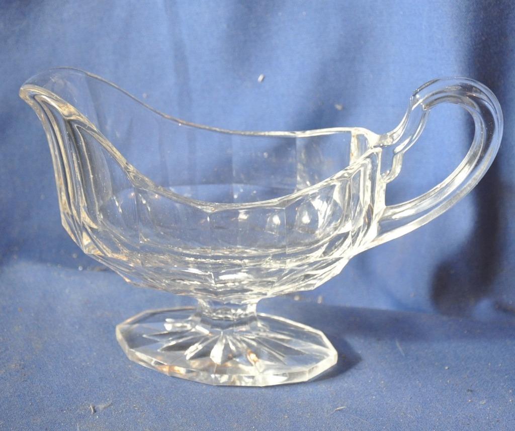 saucière en cristal Tchécoslovaquie, Antiquités & Art, Enlèvement ou Envoi