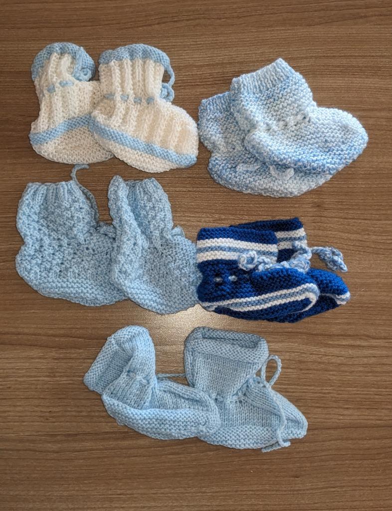 Lot de chaussons tricotés à la main, Enlèvement ou Envoi, Comme neuf, Garçon