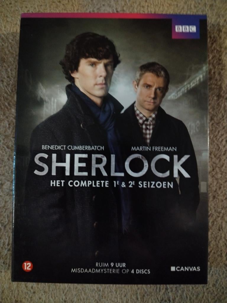 Sherlock Season 1 + 2, Cd's en Dvd's, Boxset, Drama, Ophalen of Verzenden, Zo goed als nieuw