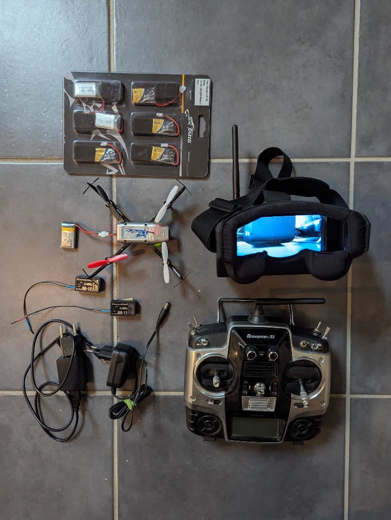 Graupner compleet FPV-systeem, Hobby en Vrije tijd, Modelbouw | Radiografisch | Vliegtuigen, Gebruikt, Elektro, RTF (Ready to Fly)