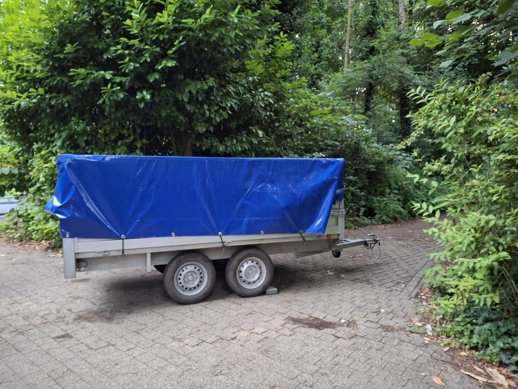Aanhangwagen te huur – Dubbelasser, Auto diversen, Ophalen, Zo goed als nieuw