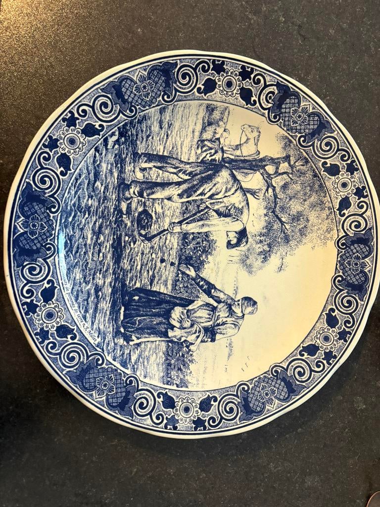 Assiette bleue de Delft., Antiquités & Art, Enlèvement