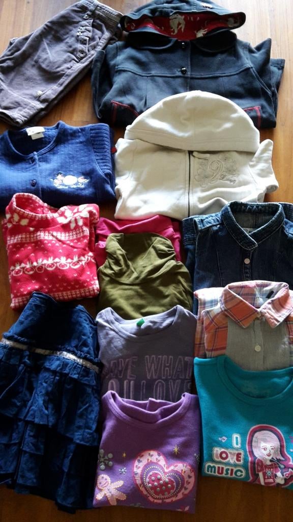 Lot de vêtements pour filles (13 pièces, 6 ans) en parfait é, Enfants & Bébés, Enlèvement ou Envoi, Comme neuf, Manteau