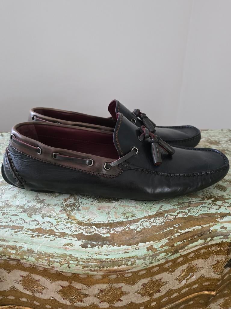 Berluti leren instappers 42.5, Berluti, Zwart, Ophalen of Verzenden, Espadrilles of Moccasins