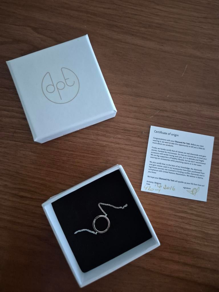 DPT (Diamanti Per Tutti) Zilveren Armband, Handtassen en Accessoires, Verzenden, Nieuw