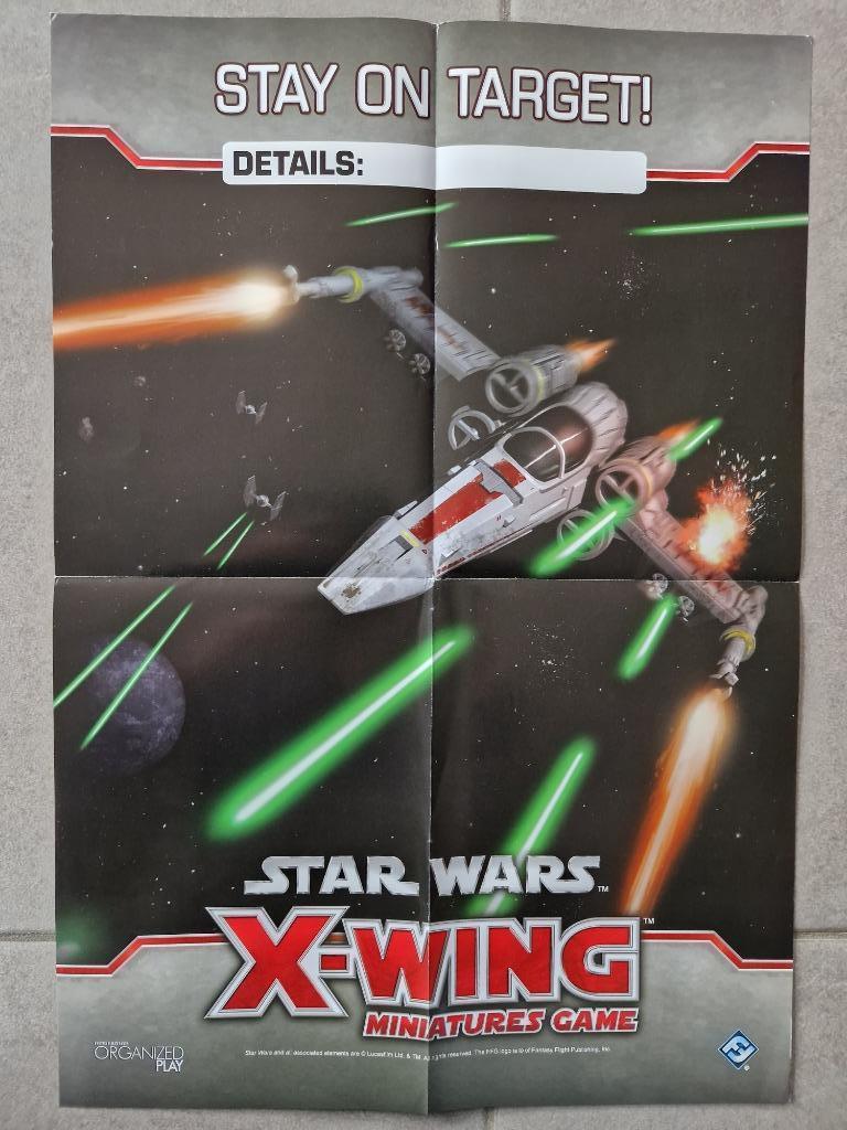 Star Wars X-Wing  Miniatures Z-95 Affiche FFG Edge Poster, Enlèvement ou Envoi, Comme neuf, FFG