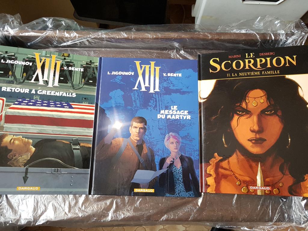 Lot de 3 BD en EO : XIII et Le Scorpion, Enlèvement ou Envoi, Comme neuf