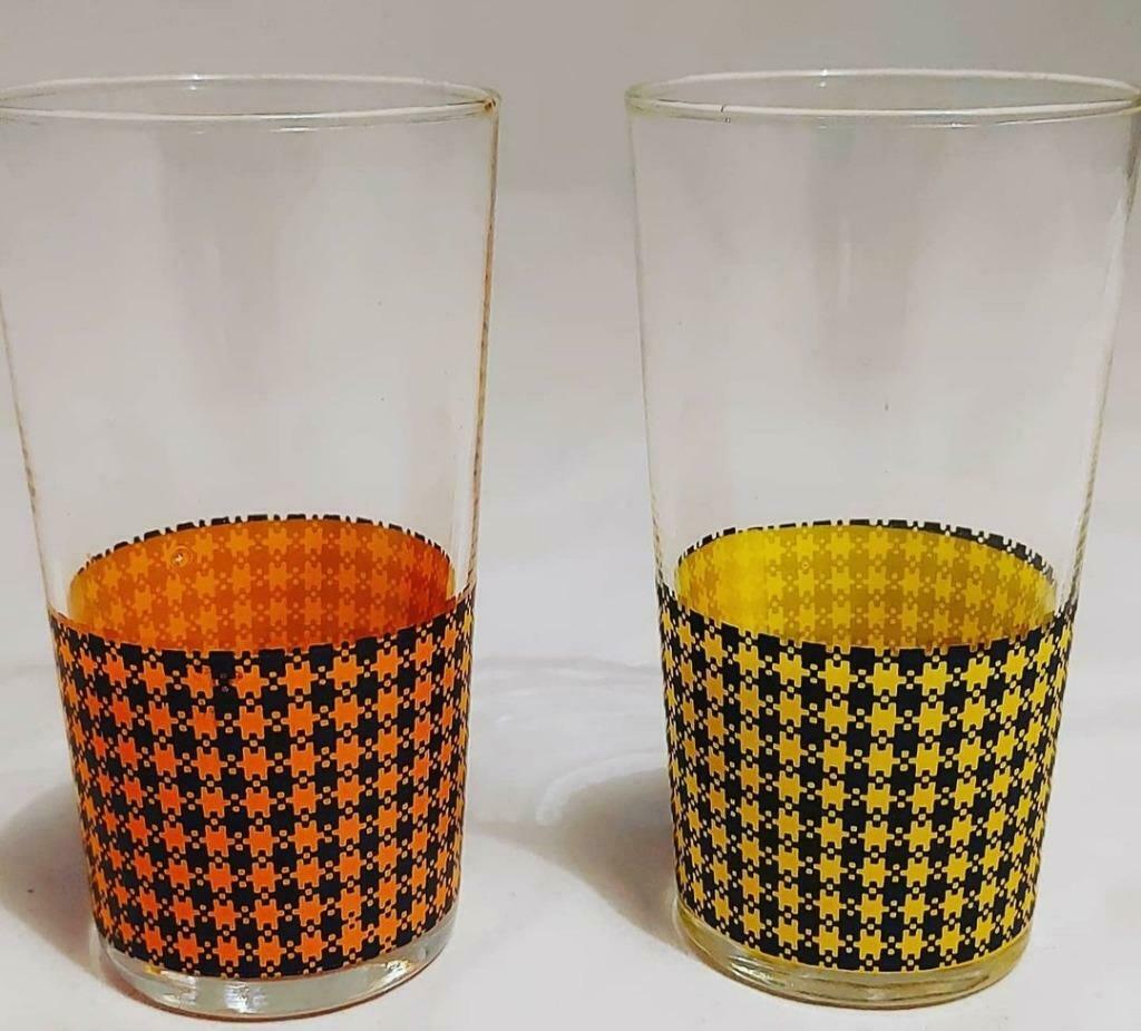 2 retroglazen, Ophalen of Verzenden, Waterglas